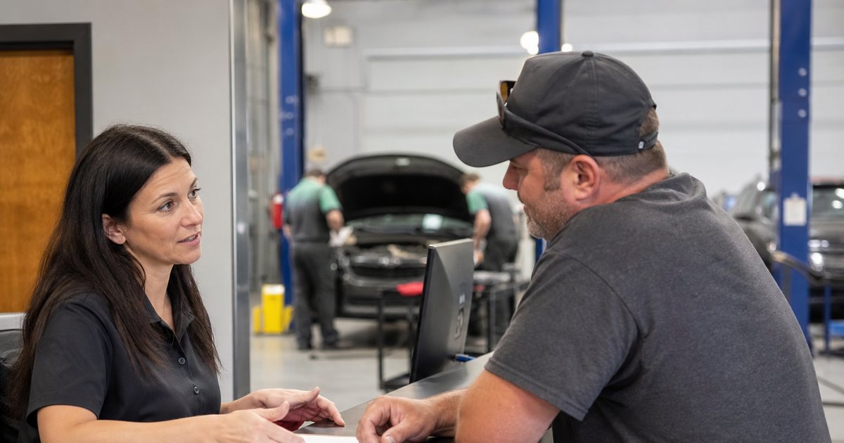 How much time does a live status board save an auto repair shop?