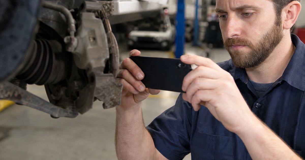 When should a shop text a customer for approval on extra repair work?